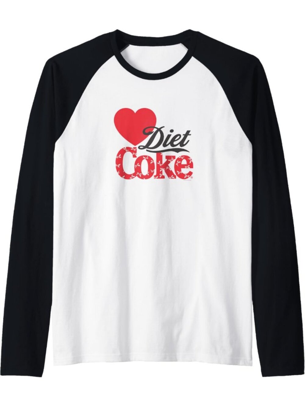 Vintage I Heart Diet Coke Raglan Baseball Tee | Retro Bow Logo T-Shirt